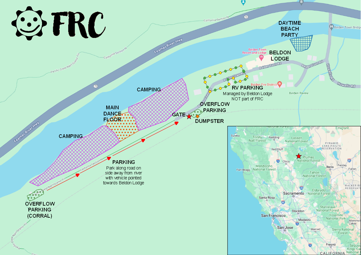 Feather River Camp Map